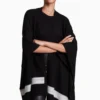 All Saints AllSaints Black Pru Shawl -ALLSAINTS Sales unnamed file 3974 scaled