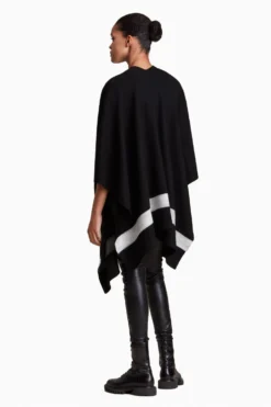 All Saints AllSaints Black Pru Shawl -ALLSAINTS Sales unnamed file 3977 scaled