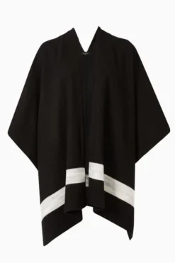 All Saints AllSaints Black Pru Shawl -ALLSAINTS Sales unnamed file 3980