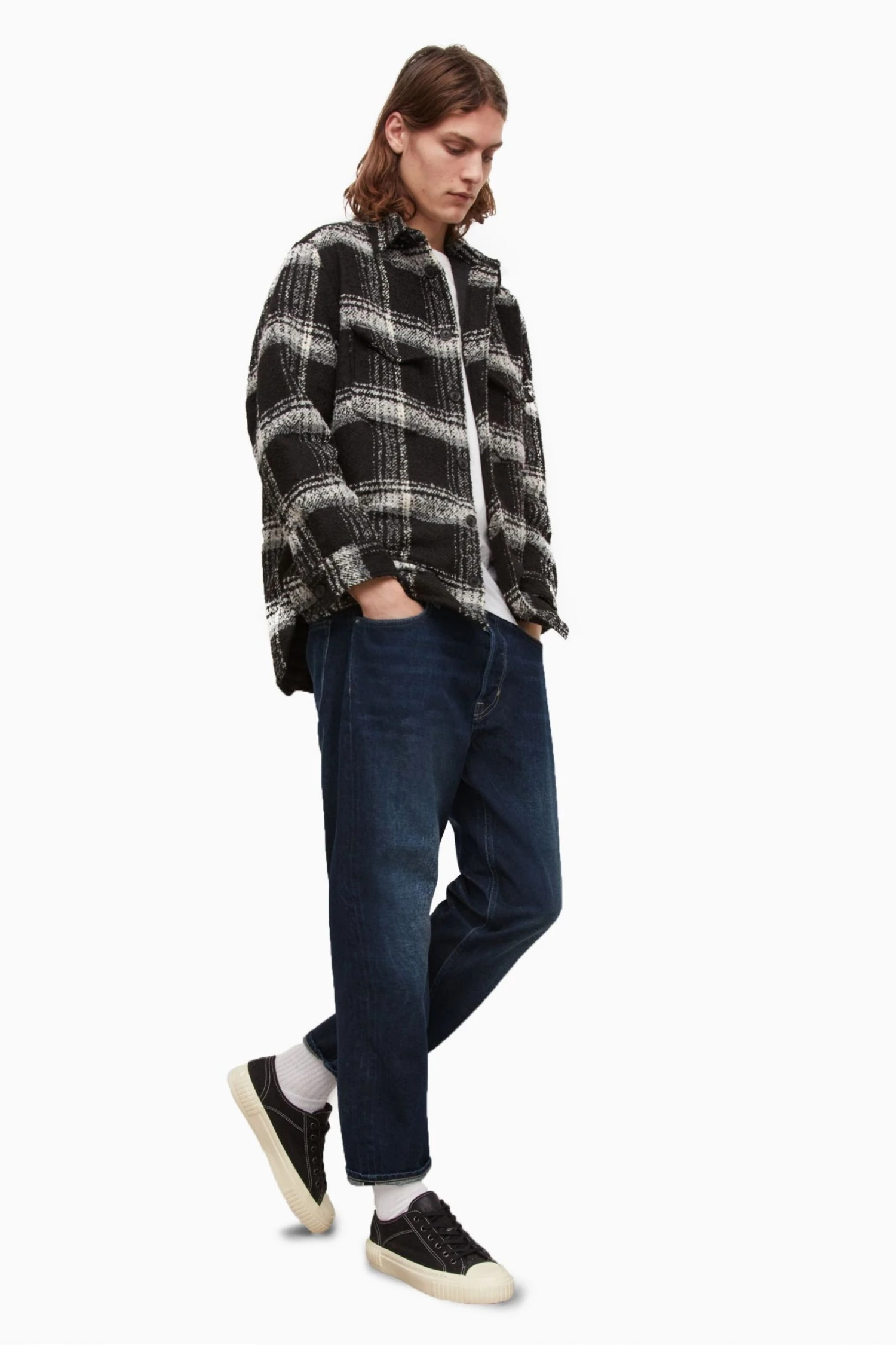 All Saints AllSaints Blue Jack Selvedge Taper Leg Jeans 6 All Saints AllSaints Blue Jack Selvedge Taper Leg Jeans - Image 4