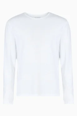 All Saints White Figure Ls Crew T-Shirt
