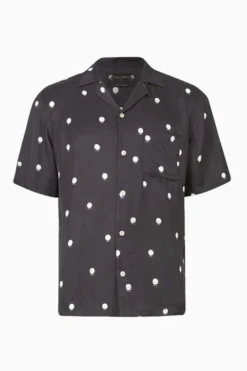 All Saints AllSaints Black Planet Dot Ss Shirt -ALLSAINTS Sales unnamed file 4021