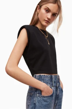 All Saints AllSaints Black Coni Crop Tank 12 All Saints AllSaints Black Coni Crop Tank -ALLSAINTS Sales unnamed file 4025 scaled