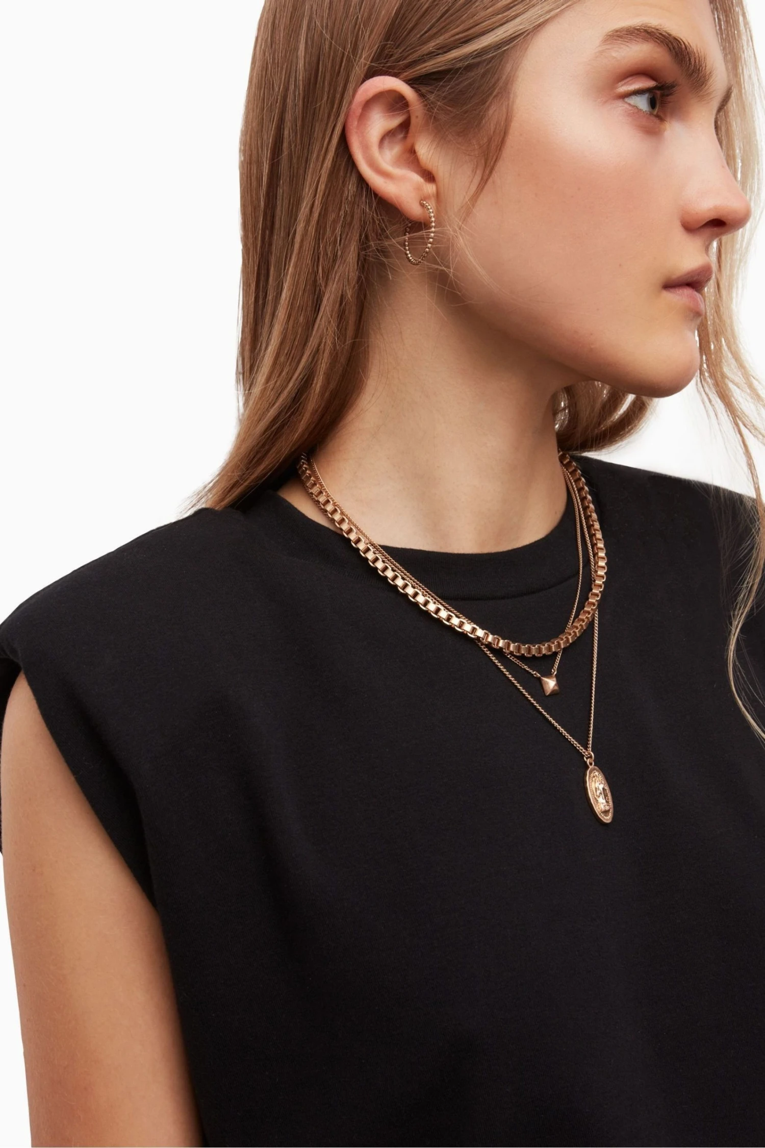 All Saints AllSaints Black Coni Crop Tank 7 All Saints AllSaints Black Coni Crop Tank - Image 5