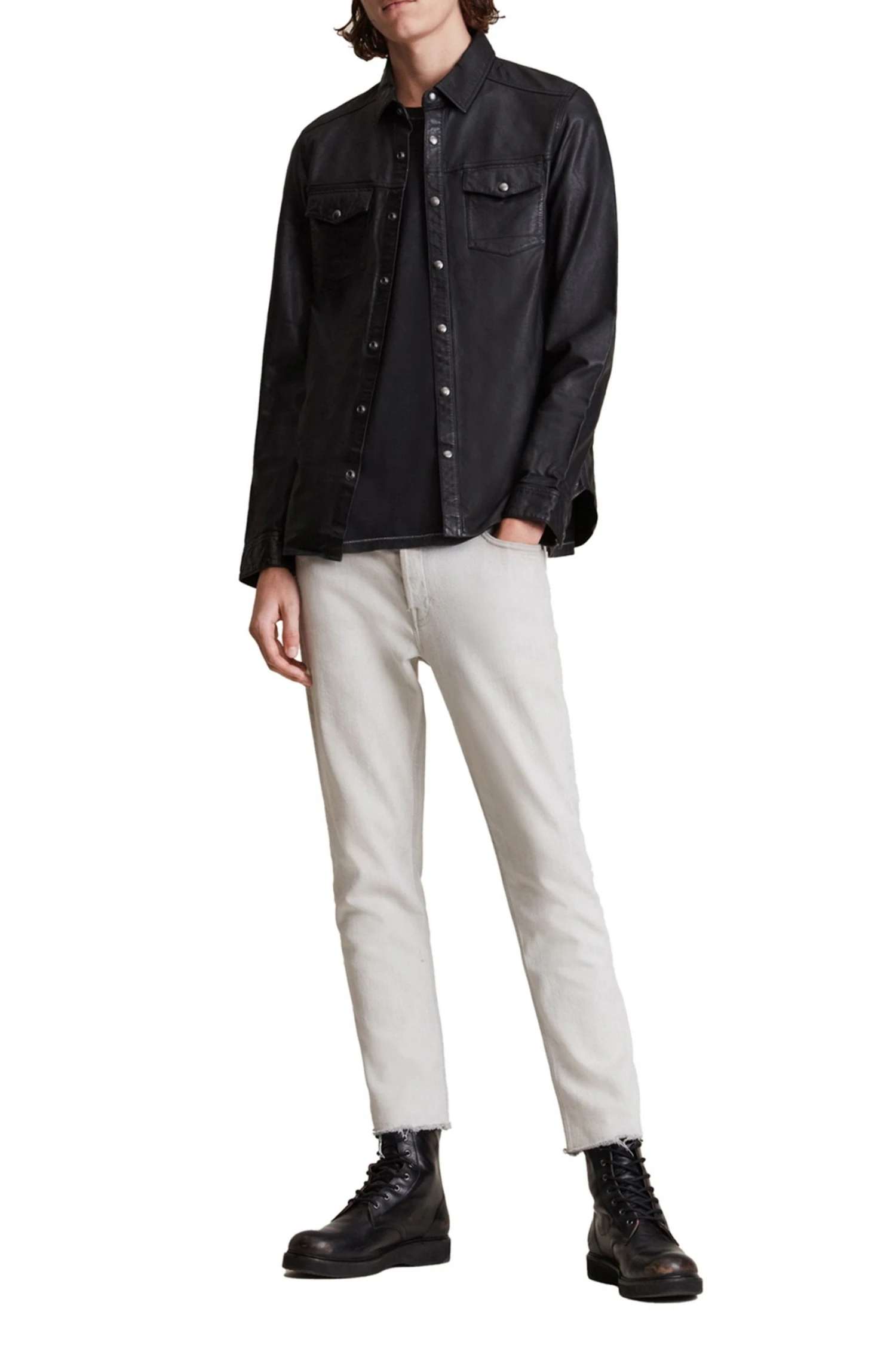 All Saints AllSaints Irwin Black Shirt 4 All Saints AllSaints Irwin Black Shirt - Image 2