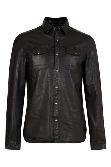 All Saints AllSaints Irwin Black Shirt 9 All Saints AllSaints Irwin Black Shirt - Image 7