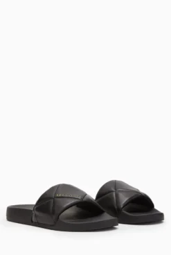 All Saints AllSaints Black Bell Sliders -ALLSAINTS Sales unnamed file 4102 scaled