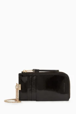 All Saints AllSaints Black Lotte Chain Cardholder