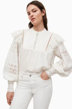 All Saints AllSaints White Jen Top
