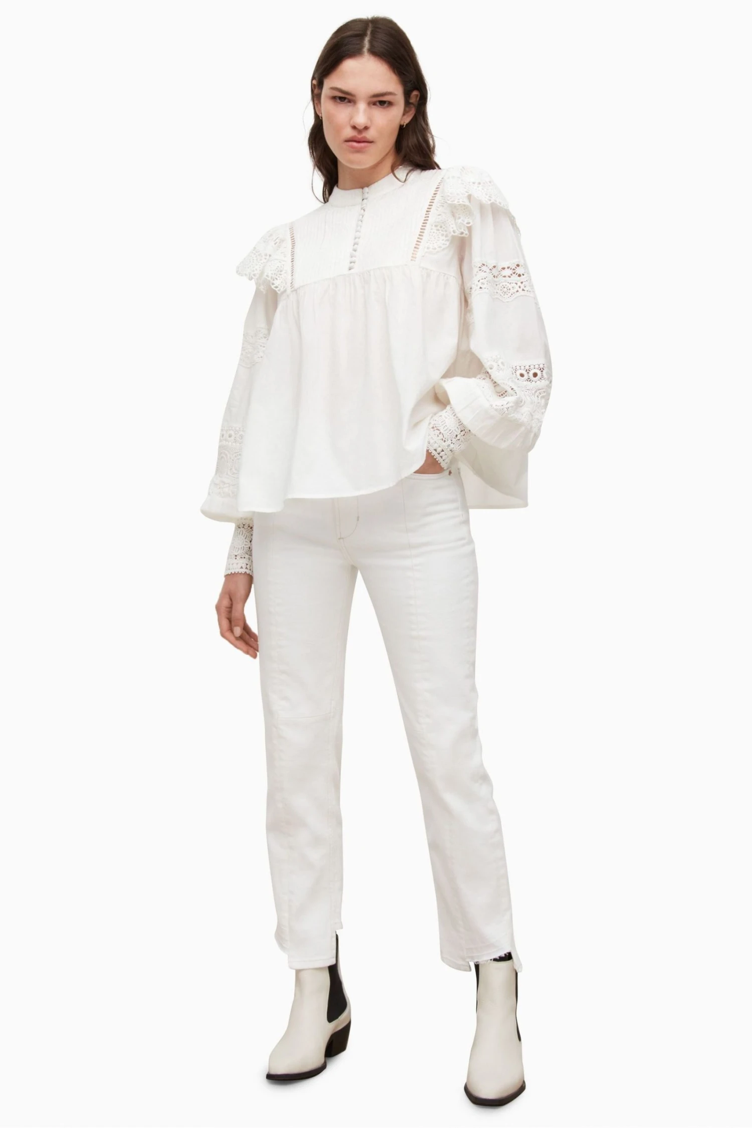 All Saints AllSaints White Jen Top 6 All Saints AllSaints White Jen Top - Image 4