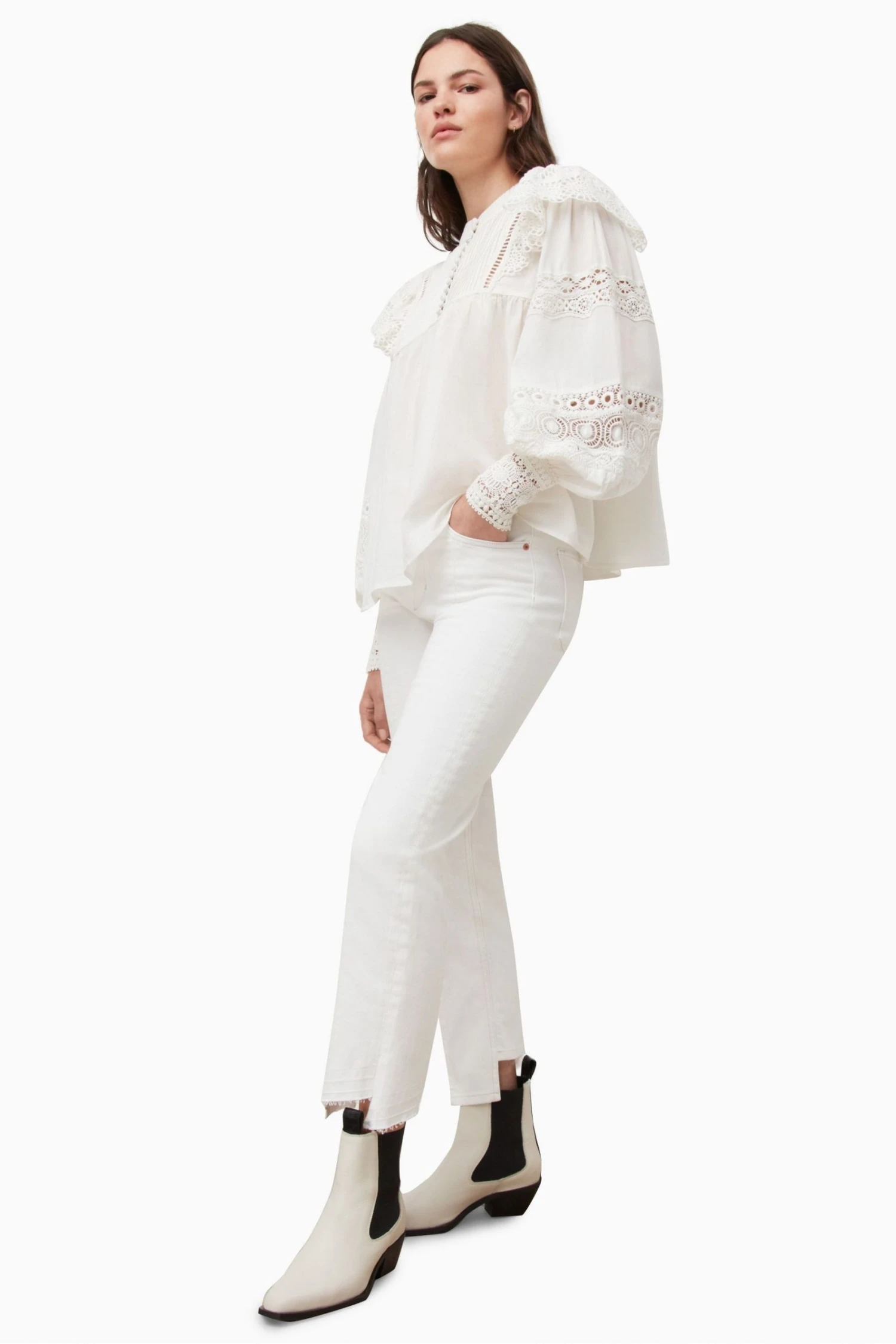 All Saints AllSaints White Jen Top 7 All Saints AllSaints White Jen Top - Image 5