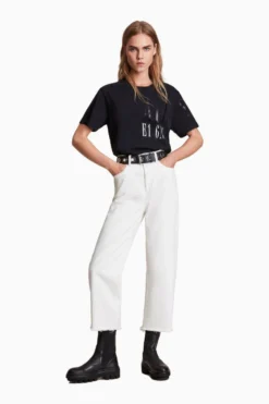 All Saints AllSaints Black Separo Eva Sweat T-Shirt -ALLSAINTS Sales unnamed file 414 scaled