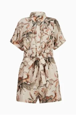 All Saints AllSaints Pink LIly Ukushisa Playsuit -ALLSAINTS Sales unnamed file 4142