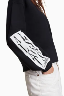 All Saints AllSaints Black Separo Eva Sweat T-Shirt -ALLSAINTS Sales unnamed file 415 scaled