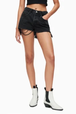 All Saints AllSaints Heidi Black Denim Shorts -ALLSAINTS Sales unnamed file 4151 scaled