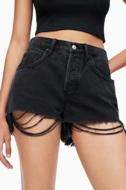 All Saints AllSaints Heidi Black Denim Shorts -ALLSAINTS Sales unnamed file 4152 scaled