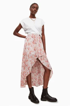All Saints AllSaints Pink Slvina Momo Skirt 12 All Saints AllSaints Pink Slvina Momo Skirt -ALLSAINTS Sales unnamed file 4159 scaled