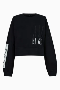 All Saints AllSaints Black Separo Eva Sweat T-Shirt -ALLSAINTS Sales unnamed file 416 scaled