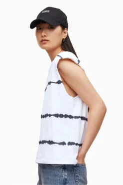 All Saints AllSaints Mika White Stripe Tank -ALLSAINTS Sales unnamed file 4186 scaled