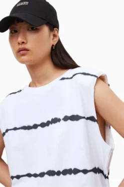 All Saints AllSaints Mika White Stripe Tank -ALLSAINTS Sales unnamed file 4187 scaled