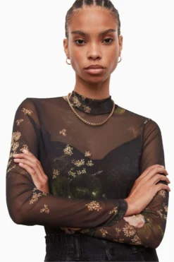 All Saints AllSaints Elia Asago Black Bodysuit -ALLSAINTS Sales unnamed file 4195 scaled