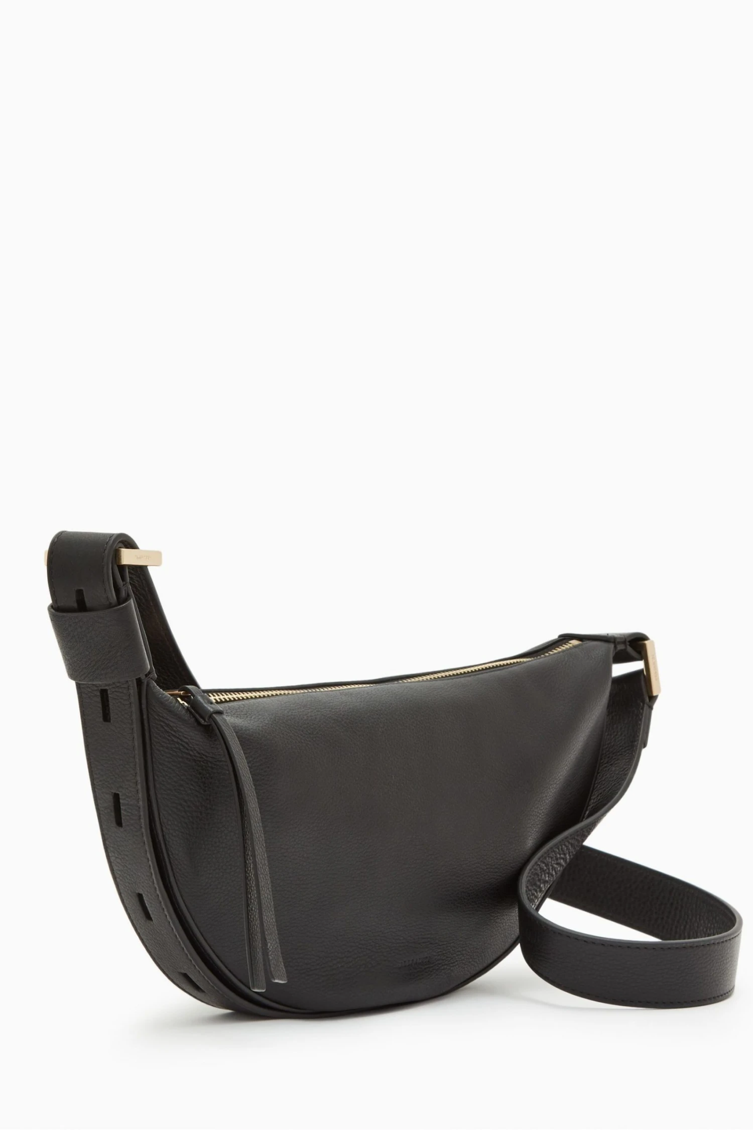 All Saints AllSaints Black Half Moon Cross-Body Bag 6 All Saints AllSaints Black Half Moon Cross-Body Bag - Image 4
