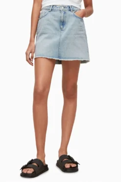 All Saints AllSaints Lana Blue Denim Mini Skirt -ALLSAINTS Sales unnamed file 4250 scaled