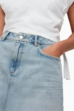 All Saints AllSaints Lana Blue Denim Mini Skirt -ALLSAINTS Sales unnamed file 4252 scaled