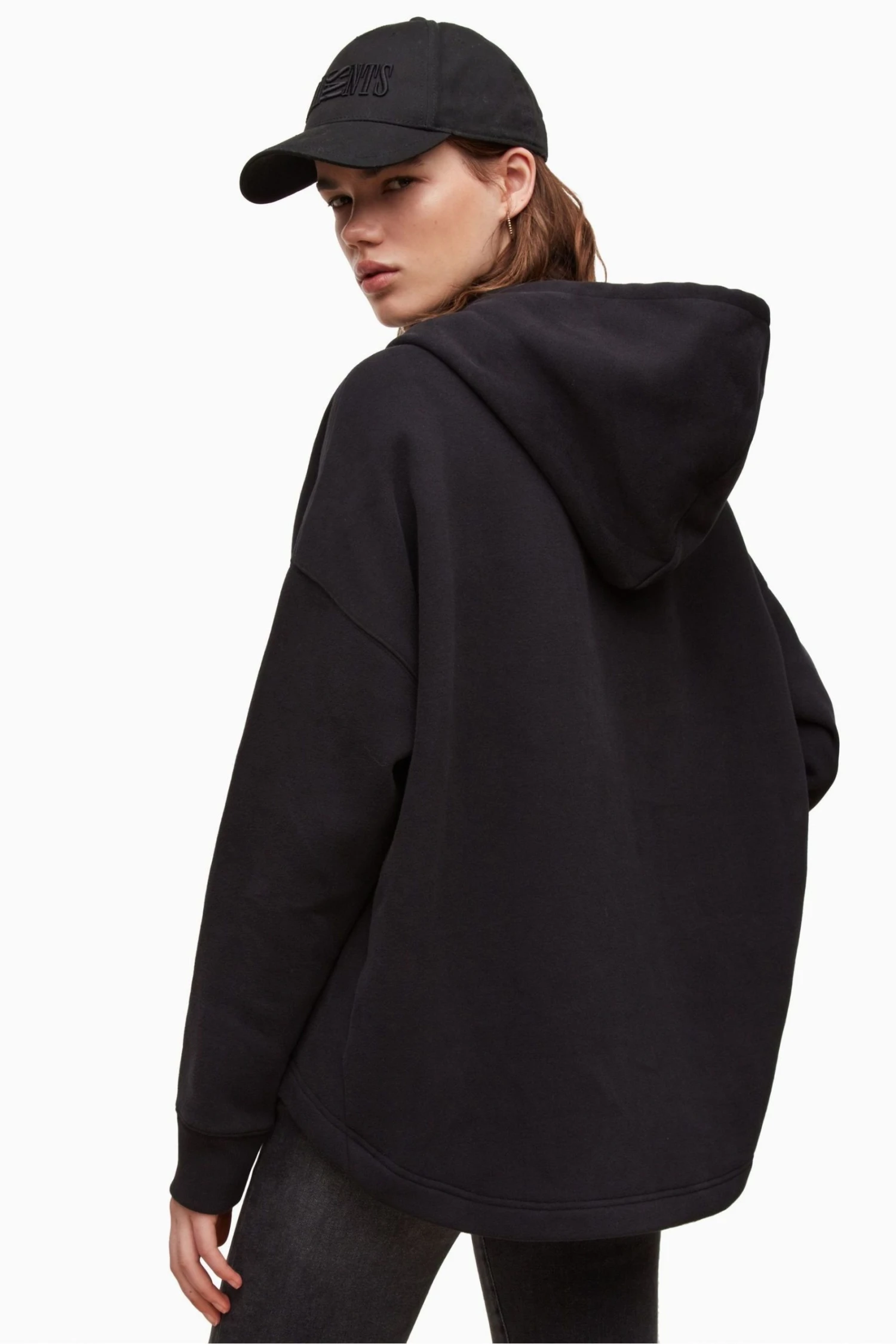 All Saints AllSaints Black Capso Kiku Etienne Hoodie 4 All Saints AllSaints Black Capso Kiku Etienne Hoodie - Image 2
