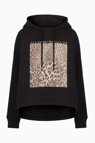 All Saints AllSaints Black Capso Kiku Etienne Hoodie 9 All Saints AllSaints Black Capso Kiku Etienne Hoodie - Image 7