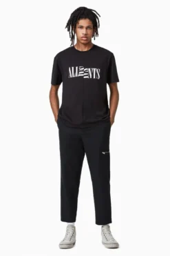 All Saints AllSaints Black Nico Ss Crew T-Shirt