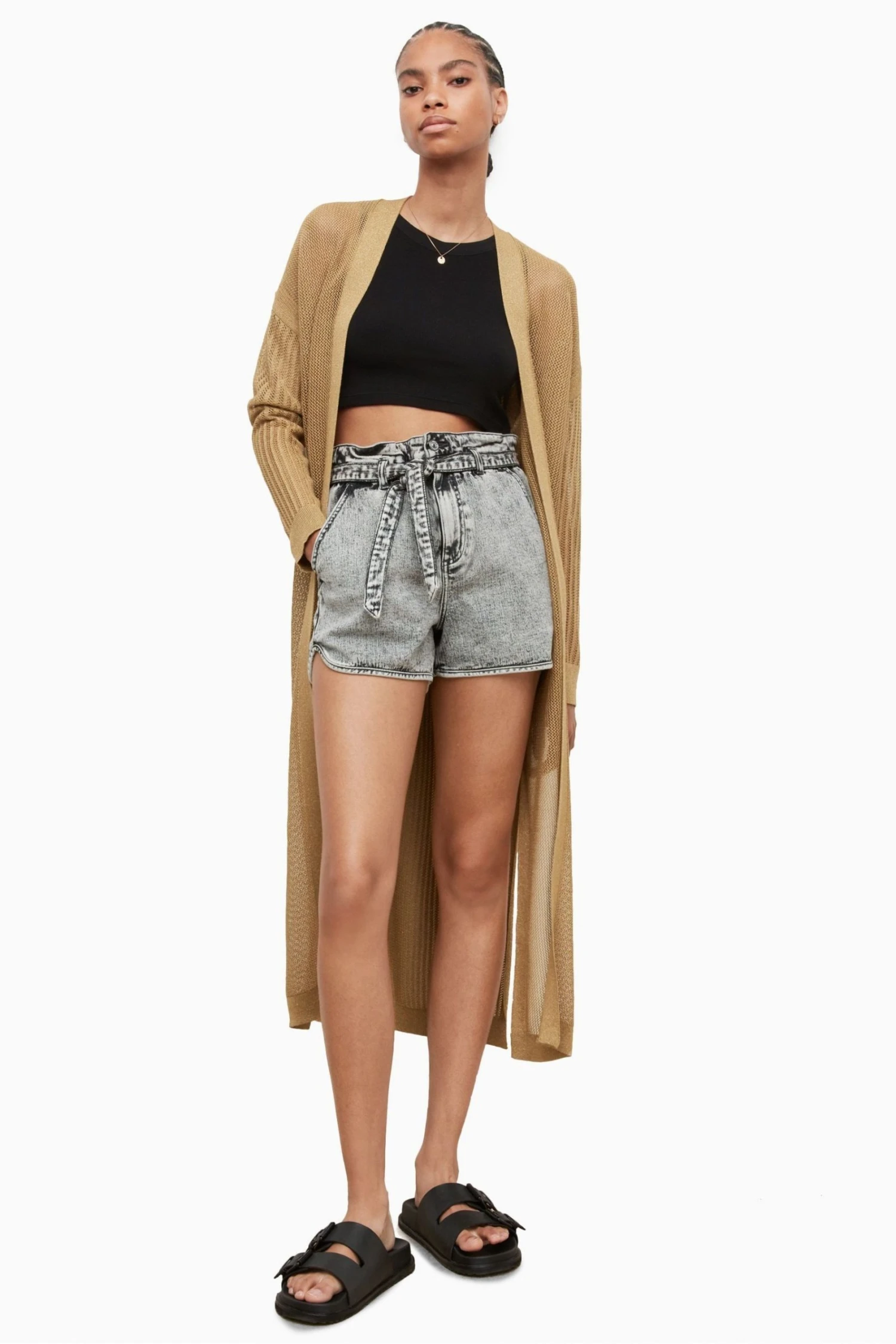All Saints AllSaints Gold Misha Cardigan 3 All Saints AllSaints Gold Misha Cardigan