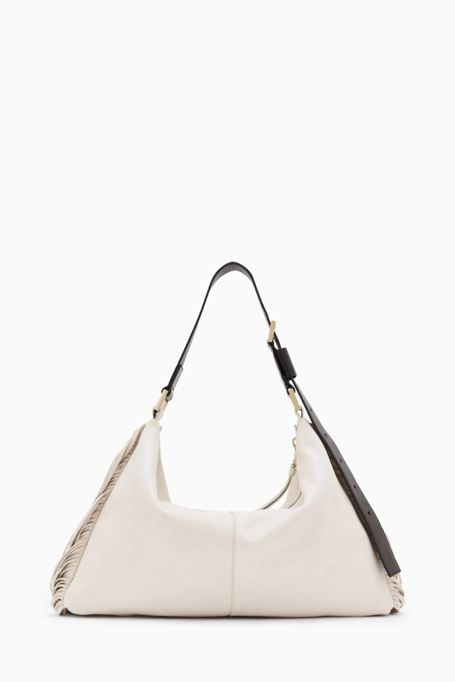 All Saints AllSaints White Edbury Fringe Shoulder Bag 5 All Saints AllSaints White Edbury Fringe Shoulder Bag - Image 3