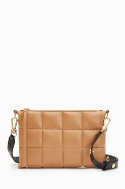 All Saints AllSaints Eve Brown Quilt Cross-body Bag -ALLSAINTS Sales unnamed file 4348