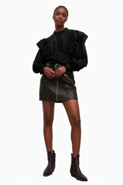 All Saints AllSaints Black Prim Broderie Top -ALLSAINTS Sales unnamed file 4370 scaled