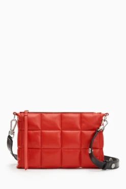 All Saints AllSaints Red Eve Quilt Cross-Body Bag