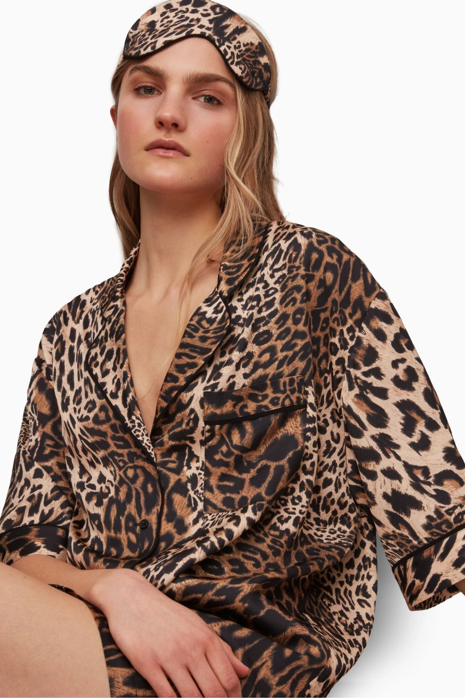 All Saints AllSaints Brown Esma Kiku Pyjama Set 5 All Saints AllSaints Brown Esma Kiku Pyjama Set - Image 3