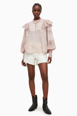 All Saints AllSaints Jen Pink Top -ALLSAINTS Sales unnamed file 4437 scaled