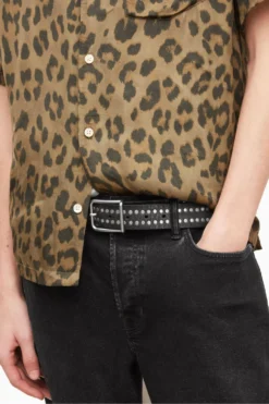 All Saints AllSaints Eli Black Stud Belt -ALLSAINTS Sales unnamed file 4450 scaled