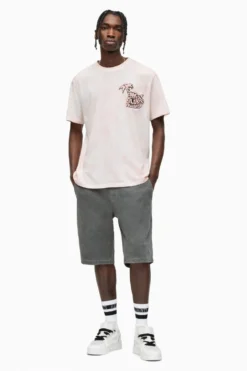 All Saints AllSaints Pink Shaka Short-Sleeved Crew-Neck T-Shirt -ALLSAINTS Sales unnamed file 446 scaled