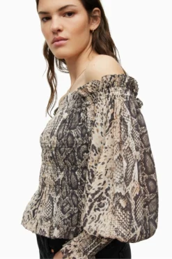 All Saints AllSaints Yellow Lara Noche Top -ALLSAINTS Sales unnamed file 4461 scaled