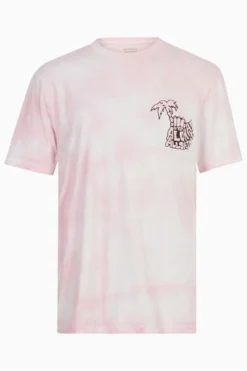 All Saints AllSaints Pink Shaka Short-Sleeved Crew-Neck T-Shirt -ALLSAINTS Sales unnamed file 448