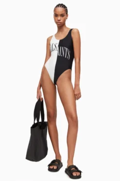 All Saints AllSaints Black Mia Split Saints Swimsuit -ALLSAINTS Sales unnamed file 4501 scaled
