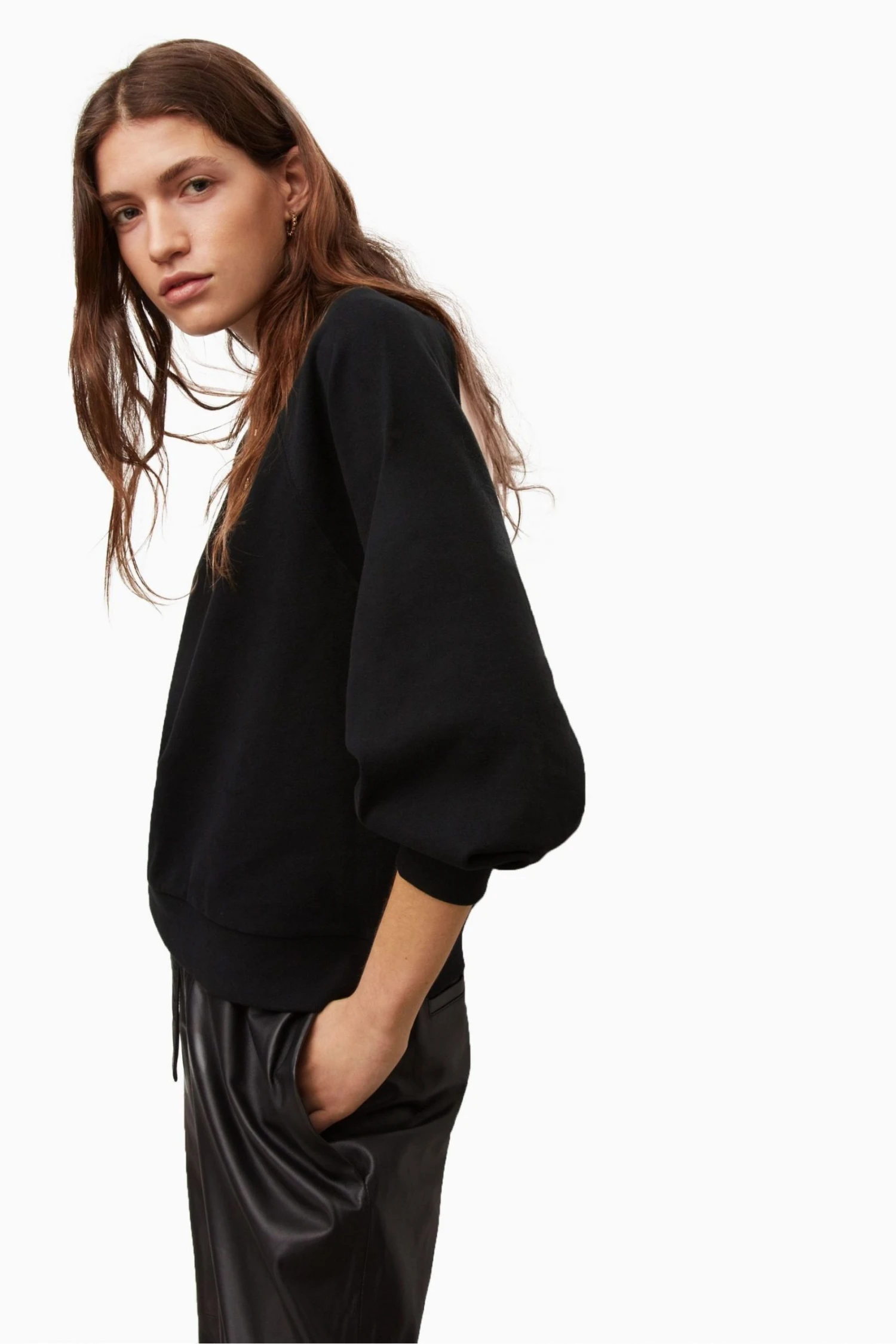 All Saints AllSaints Black Cygni Sweatshirt 4 All Saints AllSaints Black Cygni Sweatshirt - Image 2