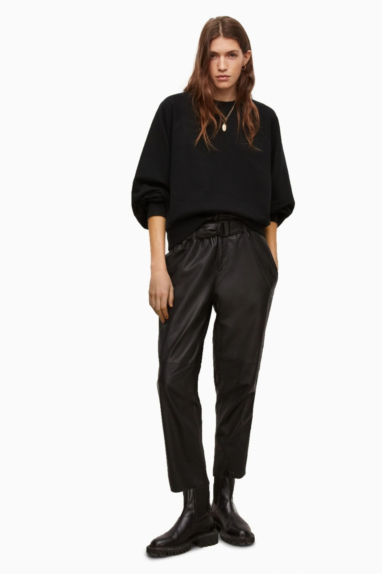 All Saints AllSaints Black Cygni Sweatshirt 5 All Saints AllSaints Black Cygni Sweatshirt - Image 3