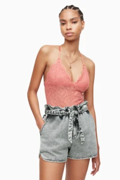 All Saints AllSaints Erity Pink Bodysuit