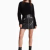 All Saints AllSaints Black Tarren Biker Skirt -ALLSAINTS Sales unnamed file 4649 scaled