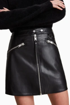 All Saints AllSaints Black Tarren Biker Skirt -ALLSAINTS Sales unnamed file 4652 scaled