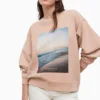 All Saints AllSaints Pink Solis Demi Sweatshirt -ALLSAINTS Sales unnamed file 4664 scaled