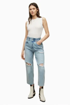 All Saints AllSaints White Imogen Devore Tank Top -ALLSAINTS Sales unnamed file 4674 scaled